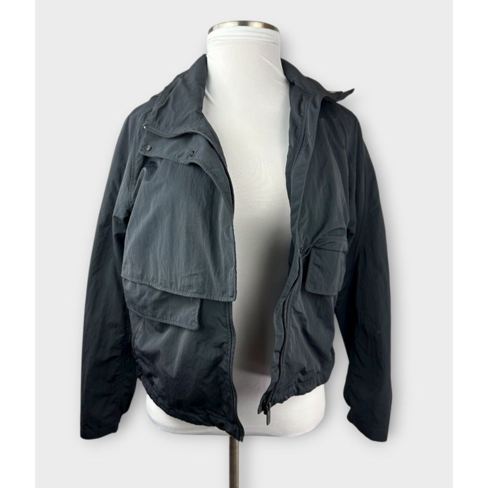 Lululemon Always Effortless Jacket Full Zip Hooded Water Repellent Black Size 10 - Picture 5 of 16